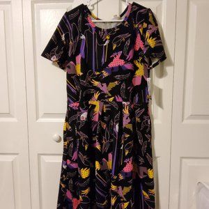 Lularoe Disney Maleficent Amelia Dress Size 3XL NWT